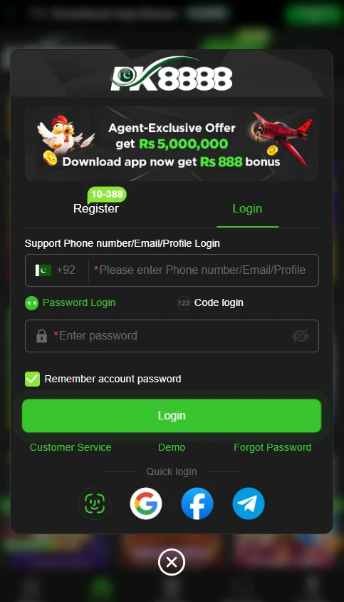 PAK88 Login
